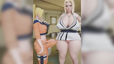 "The Mighty Tsunade and Her Lustful Apprentice Naruko"