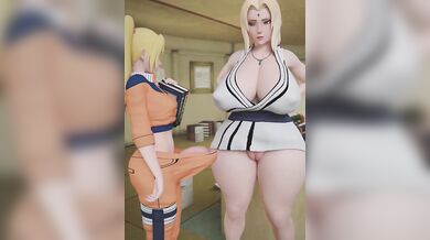 Tsunade, the Hokage of Konohagakure, tests her student in a most intimate way...