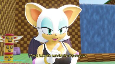 'Pornstar Surget and Rouge get fucked by a Pixelated Penis in HD'