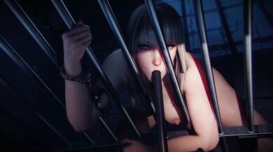 'Lili Horny in Black Jail with Sound'