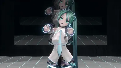 Hentai Porn: "Hatsune Miku: The Satisfaction King (Dark Skin Version)"