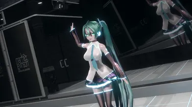 Hentai Porn: "Hatsune Miku: The Satisfaction King (Dark Skin Version)"