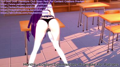 '"The Moans of Literature Club" Yuri Doki Doki'