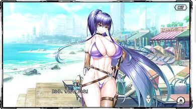 'The Adventures of the Taimanin in Swimsuits with Rinko Akiyama Part 1 - A Hentai RPG Porn Video'