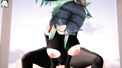 Watch hot Japanese schoolgirl get fucked hard by a massive monster cock in this hentai porn video!