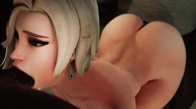 Mercy’s dual therapy session with her black lover (NSFW)