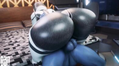 'Liara and EDI Engage in a Wild Night of Passionate Lovemaking'
