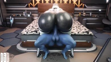 'Liara and EDI Engage in a Wild Night of Passionate Lovemaking'