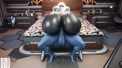 'Liara and EDI Engage in a Wild Night of Passionate Lovemaking'