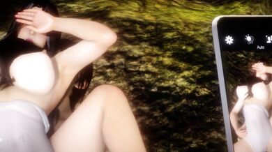 "Sandwiched by a NTR Milf at the Beach"