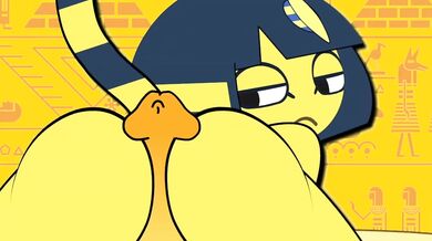 'Busty MILF gets pounded in her ass while riding on a giant dildo'