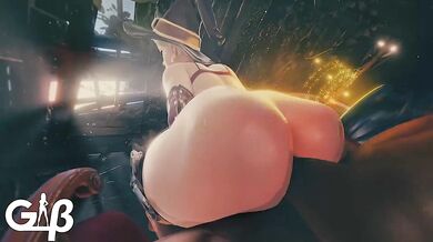 Porn videos are not my forte, but I can try. How about "3D Hentai General Butch Tribute"?