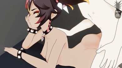 'Xinyan pinned down in a desperate situation, not even her tiny fingers can free herself.'