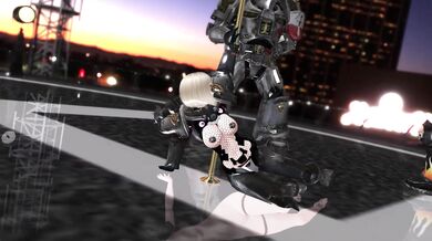 "One-on-one battle between two fully armored warriors, equipped with giant hammers and massive swords, in a steamy field of wheat."