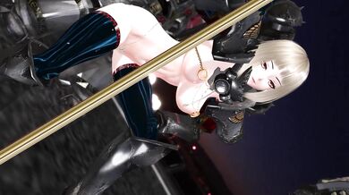 "One-on-one battle between two fully armored warriors, equipped with giant hammers and massive swords, in a steamy field of wheat."