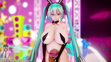 'Hatsune Miku, the popular virtual idol singer, is pregnant and ready to perform in a sexy concert for her fans! S.V.'