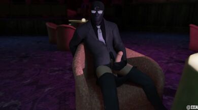 'Mrs Incredible does a naughty dance in her lingerie at the Erotic Boutique! '