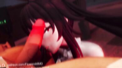 Porn Star Jessica Drake and her Sexy Assistant take it on the floor in "Genshin Impact HMV"