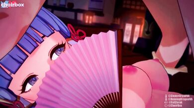 Porn Star Jessica Drake and her Sexy Assistant take it on the floor in "Genshin Impact HMV"