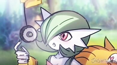 'The Mating of the Gardevoir and her Two Human Companions.'