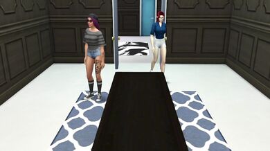 "When her boyfriend arrives unexpectedly, she must fend off his advances and seduce him instead."