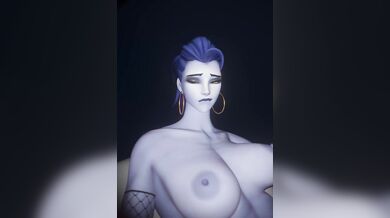 'Mrs. McReary's Futa Transformation and Jerking Session with Widowmaker'