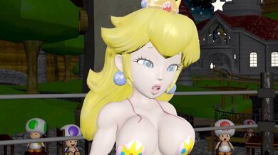'Mushroom Kingdom Mayhem: Princess Peach vs. Rosalina (Fight Night Ryona)'