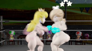 'Mushroom Kingdom Mayhem: Princess Peach vs. Rosalina (Fight Night Ryona)'