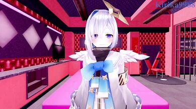 "Virtual Virtuosos: Holo Live Camgirls Amane and Kanata in Steamy Lesbian Room Fantasy"