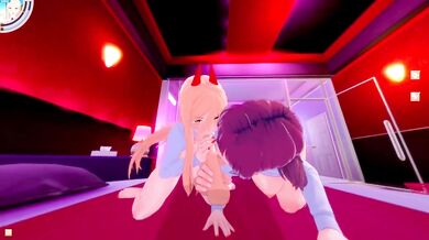 'Sexy Blonde Girlfriend with Twin Brothers - Group Sex Hentai'