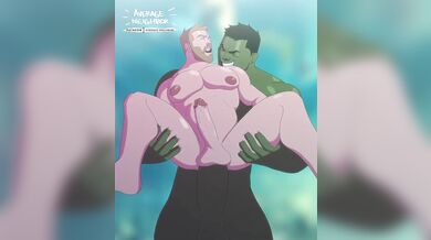 "The Mighty Thor Hulk: A Superhero Double Penetration Adventure!"