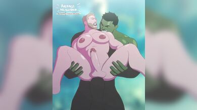 "The Mighty Thor Hulk: A Superhero Double Penetration Adventure!"
