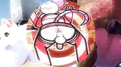 Wriggling in ecstasy, her body loops endlessly as she aches for release in a cringe-worthy scene that leaves nothing to the imagination.