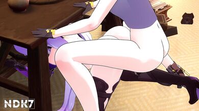 'Black Swan MILF gets stuck while having anal sex with her son, and can't resist to give him a blowjob at the end. [NDK7]'