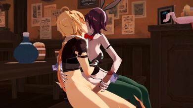 "The Sensuality of the Moon - Genshin Nonne and Rosaria in 4K Ultra HD!"