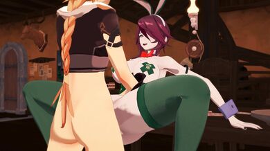 "The Sensuality of the Moon - Genshin Nonne and Rosaria in 4K Ultra HD!"