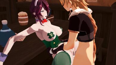 "The Sensuality of the Moon - Genshin Nonne and Rosaria in 4K Ultra HD!"