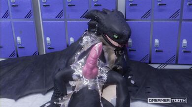 'MONSTER PORN - THE BIG, THICK CUM DRINKING DRAGON AND HIS TOOTHLESS SPAWNERS'