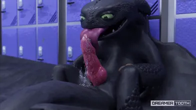 'MONSTER PORN - THE BIG, THICK CUM DRINKING DRAGON AND HIS TOOTHLESS SPAWNERS'