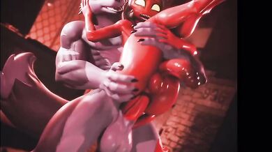 'Sexy Slutty Schoolgirl Gets Roughed By Two Huge Cocks '