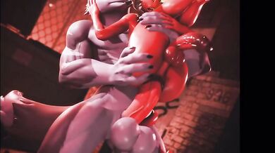 'Sexy Slutty Schoolgirl Gets Roughed By Two Huge Cocks '