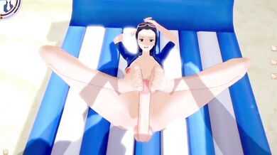 "One Piece - Nico Robin and Captain Morgan"