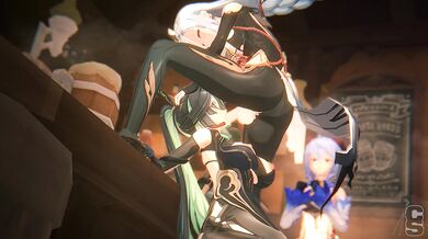 "A delicious Asian feast awaits you in the kitchen, but don't let the chopsticks hit the table before you satiate your forbidden desires!"