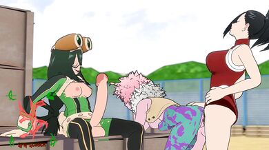 'Momo, Tsuyu and Mina: A Seductive Threesome.'