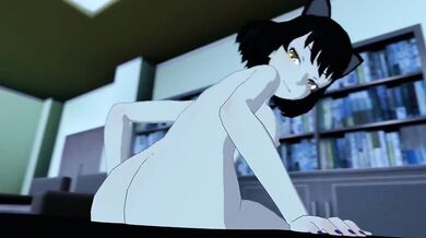 "Blake's massive foot smashes Yang's naked body into the ground, leaving her squirming in pleasure."