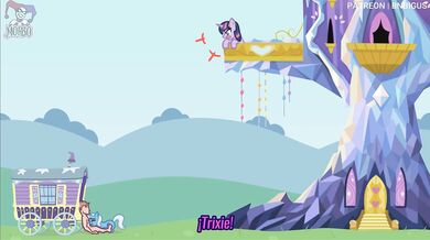 Rewritten: 'Trixie sucks dick for money, Spanish-style.'