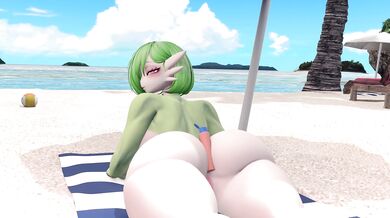 "The Protective Beauty: Gardevoir and Sunscreen's Heat Resistant Bondage Adventure"