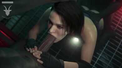 "Jill Valentine Gets BBC-Fucked, Spit Roasted and Cummed on by Giant Penises in 'Hentai Fart Warning'"