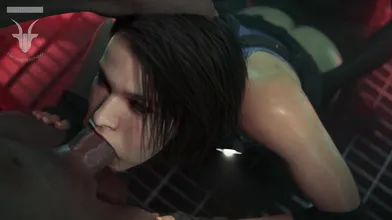 "Jill Valentine Gets BBC-Fucked, Spit Roasted and Cummed on by Giant Penises in 'Hentai Fart Warning'"