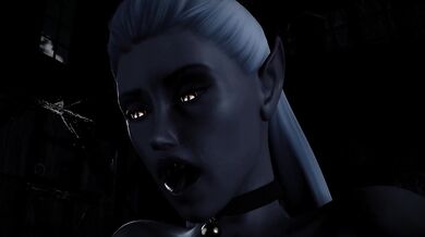 'The Mistress Meris Gives a Titjob to the Slave Girl in Chains (PV)'